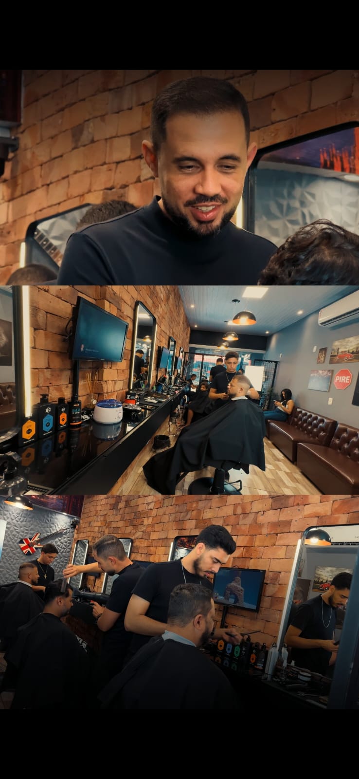 Kênio Barbearia — Ambiente e equipe